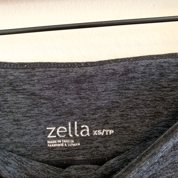 Zella Colorblock Gray Blue Mesh Athletic‎ Workout Leggings Size XS - Picture 5 of 10